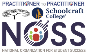 Logos for Recursive, the National Organization for Student Success, and Schoolcraft College